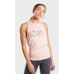 Gymshark Relaxed Graphic Vest - Pink, Small